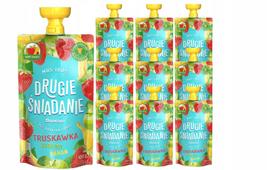 Vaisių tyrelė su braškėmis, obuoliais ir bananais Dawtona, 10 x 100 g