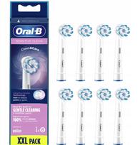 Dantų šepetėlio antgaliai ORAL-B BRAUN Sensitive Clean EB60, 8 vnt.