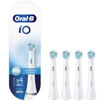 Elektriniai dantų šepetėlių antgaliai BRAUN Oral-B iO Ultimate Clean, balti, 4 vnt.