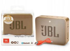 Nešiojama garso kolonėlė JBL GO 2, auksinės spalvos