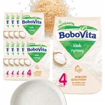 Ryžių košė vaikams nuo 4 mėn. BoboVita, be glitimo, be pieno, 9 x 160 g
