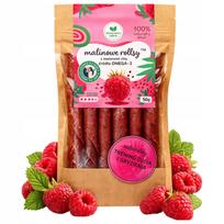 Vaisių užkandžių juostelės be cukraus su avietėmis ir chia sėklomis Naturalnie Zdrowi, 50 g