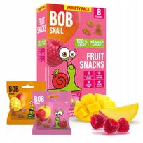 Guminukai BOB SNAIL su mango ir avietėmis, be cukraus ir gliuteno, 160 g, 8 vnt.