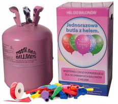 Helio balionų rinkinys: balionų cilindras 0,25 m³ ir 30 balionų