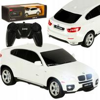 Nuotoliniu būdu valdoma mašinėlė Rastar BMW X6 1:24, balta
