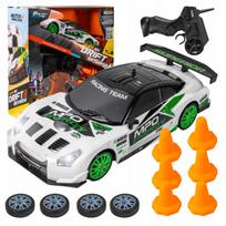 Nuotoliniu būdu valdoma 1:24 lenktyninė drift mašina, 4x4, su pultu