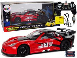 Radijo bangomis valdoma mašina CORVETTE C6.R, raudona