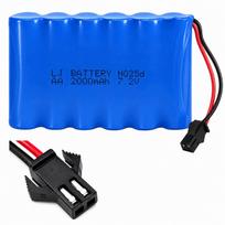 Automobilio baterija RC, 7.2V, 2000mAh, AA, NO25d
