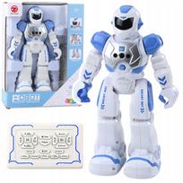 Nuotoliniu būdu valdomas edukacinis robotas, kalbantis, šokantis, su šviesomis ir garsais, mėlynas