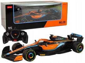 Radijo bangomis valdoma "McLaren F1" lenktyninė mašina 1:18, oranžinė