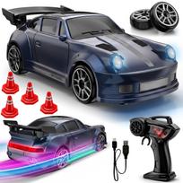 Nuotolinio valdymo automobilis 1:64, 4x4, su pilotu, vaikams, driftingui
