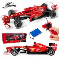 Nuotoliniu būdu valdoma FORMULA F1 mašina vaikams, su USB akumuliatoriumi