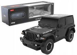 Nuotoliniu būdu valdomas automobilis JEEP Wrangler JL Rubicon Rastar, juodas, 1:24
