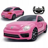 Nuotoliniu pultu valdomas automobilis VW Beetle, rožinis
