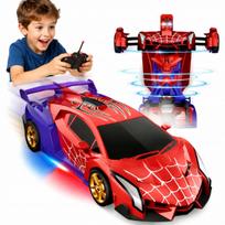 Nuotoliniu būdu valdoma mašina AUTO SPIDER, 2in1 robotas, 360° apsisukimas, LED efektai