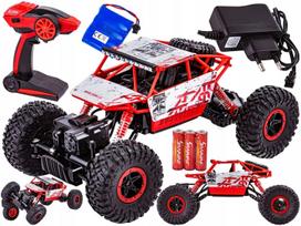 Radijo bangomis valdoma mašina RC, 1:18, raudona, 2.4GHz