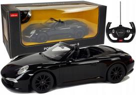 Nuotoliniu būdu valdoma mašina Porsche 911 Carrera S Rastar 1:12, juoda, 6004