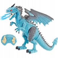 Žaislinis dinozauras ZION su pultu, vaikštantis, riaumojantis ir „kvėpuojantis ugnimi“