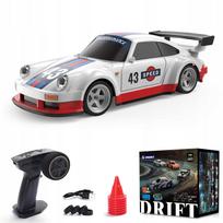 RC automobilis 1:43 su valdymo pultu, mini 4WD, drift padangos, USB įkrovimas