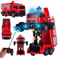 Nuotolinio valdymo gaisrinės automobilis–robotas TRANSFORMING CAR