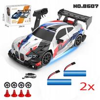 Nuotolinio valdymo RC automobilis su LED, 40 m, 4x4, 2 akumuliatoriai