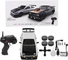 Nuotolinio valdymo automobilis HB Toys Drift 1:16, baltas, su LED efektais