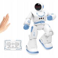 Žaislinis robotas DANCING, valdomas ranka ir pulteliu, su LED ir programavimo funkcija