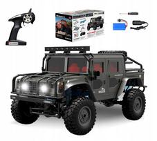 Nuotoliniu pultu valdomas 4x4 metalinis RC automobilis su LED žibintais
