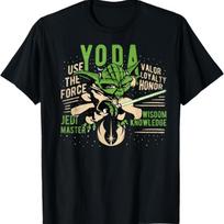 Star Wars Clone Wars Yoda Jedi Master Portrait T-Shirt S įvairiaspalvis