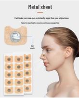 Magnetic Nasal Strips: Breathable Anti-Snoring & Congestion Relief Patches Set 5 pairs round patches (1 sheet) beige