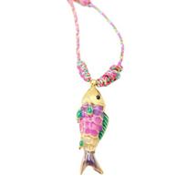 Stainless Steel Sea Creature Pendant Necklace Vibranting Rope Chain Jewelry for Women Men Gift Ideas beige