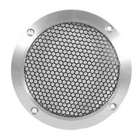 Portable Aluminum Car Tweeter Speaker Grill Cover Full Metal Mesh Grille For Audio Enhancement 4Inch Silver (as the picture,NONE) gray