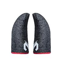 Finger Sleeve Sets for Gaming Mobile Game Controller Thumb Sleeves Anti-Sweat Breathable Touchscreen Sensitive Joysticks 1 black
