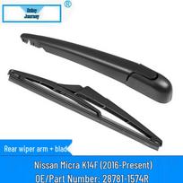 Nissan Micra K14F Galinio valytuvo šluotelė (2016-dabar) OE: 28781-1574R Rear Assembly [Arm + Wiper Blade] black