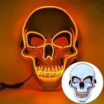 Horror LED Cold Light Mask Halloween Cosplay Mask Fashion Party Supplies  Halloween Party oranžinė