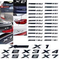 Automobilio emblemos lipdukas 3D ABS blizgus juodas SDrive18i 20i 23i 25i 28i 30i 35i 40i 45i 50i 55i Skirta BMW X1 X2 X3 X4 X5 X6 X7 GT up2 SDrive sidabras