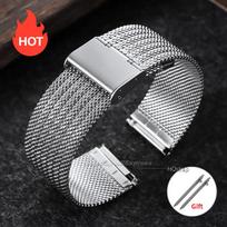0.6 Milanese Mesh Watch Strap 18mm 20mm 22mm Universal Bracelet for Seiko for DW Sport Stainless Steel Wristband Accessories 18mm juoda