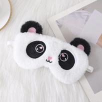 Pliušinis akių lopas, skirtas miegoti akims, skirtas poilsiui. Minkšta miego kaukė Akių kaukės Mieli blizgantys vienaragio akių dangteliai A7 white