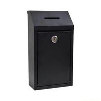 QX2E Heavy Duty Galvanized Steel Donation Box Secure Lock For Outdoor Public Use juoda