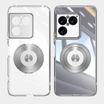 For Sony Xperia 1 VIII Case For MagSafe Magnetic 360° Ring Matte Transparent PC Simple Phone Cover Non-Slip Dustproof Bumper Sony Xperia 1 VIII gray