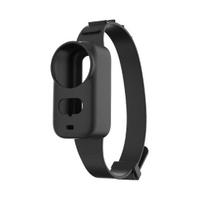 Silikoninis veiksmo kameros dėklas su riešo dirželiu DJI OSMO Nano atsparus smūgiams sportinės kameros apsauginis dangtelis Riešo juosta Kameros priedai juoda