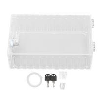 Thermostat Protective Cover Thermostat Lock Box Clear Acrylic Screw or Tape Installation with 2 Keys for Commercial Industrial
