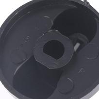 1 pora dujinės viryklės uždegimo jungiklio plastikinio rankenėlės angos 8 mm rankenėlė Viryklės priedai Universalus Anti-Zero Degree black