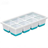 1/2pcs Large Ice Cube Tray Silicone Easy Release Flexible DIY Ice Maker with Lid for Whiskey and Cocktails Home Bar mėlyna