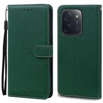 C85 4G/C85 5G Dėklas Poco C85 Odinis atverčiamas piniginės dangtelis Dėklas Xiaomi Poco C85 Dėklas PocoC85 C 85 Telefono dėklas Coque Fundas Poco C85 4G 171.6MM tamsiai žalia spalva