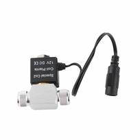 Solenoidinis vožtuvas akvariumo CO2 sistemos reguliatoriui 12V išėjimas Jungtis M10*1 išorinis sriegis Vienos galvutės Nešalantis žemos temperatūros versija black