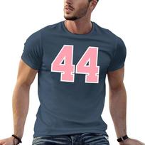 44 Number Forty Four Six Girls Jersey Tshirt Urban Style Casual Short Sleeve Top S black