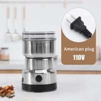 One-Touch Control Electric Coffee Grinder Stainless Steel Fast Grinding Mill Suitable for Coffee Beans Spices Nuts Herbs A2 gray