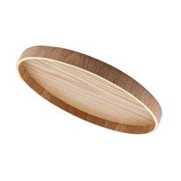 Medinis padėklas, lėkštė arbatos rinkiniui, vaisiams, saldainiams, maistui, namų dekoravimui 27cm beige