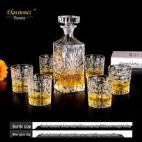 Flavinmci Crystal Whiskey Glass Set brown